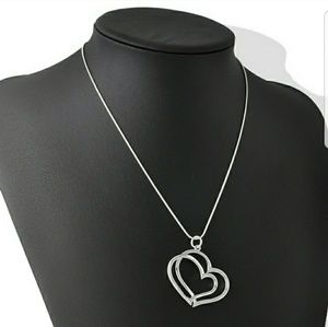 Fashion Jewelry Heart  charm Necklace.